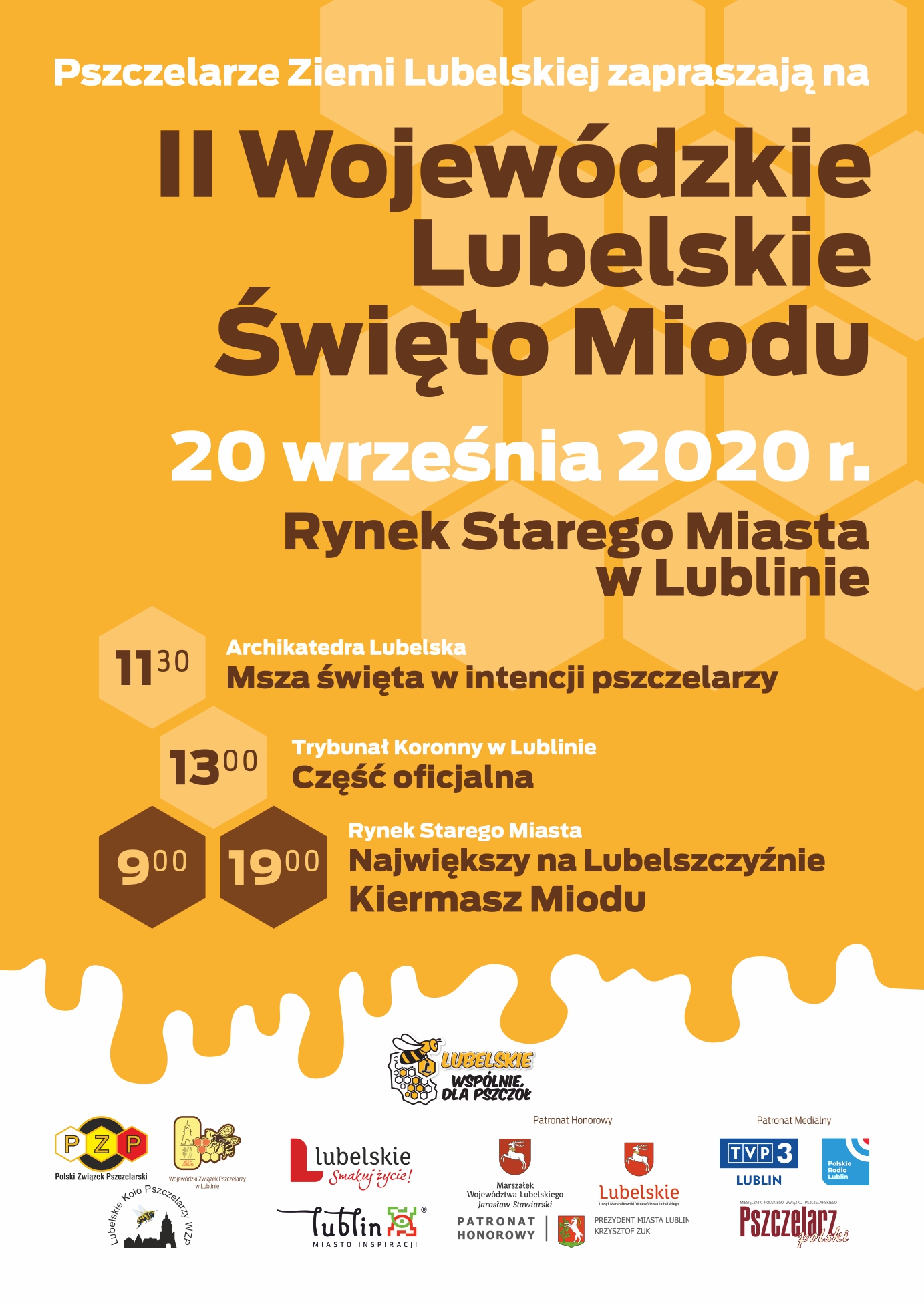 Plakat - II Wojewódzkie Święto Miodu_krzywe