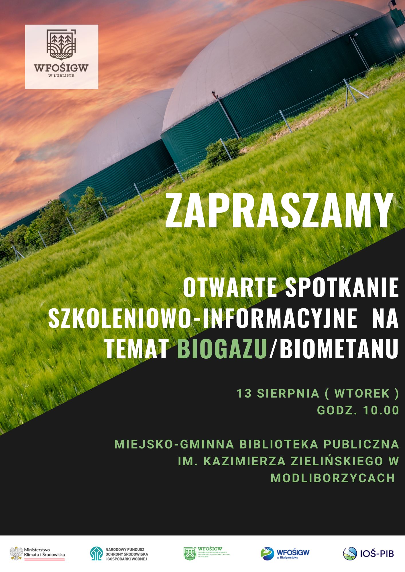 Zaproszenie-Modliborzyce BIOGAZ