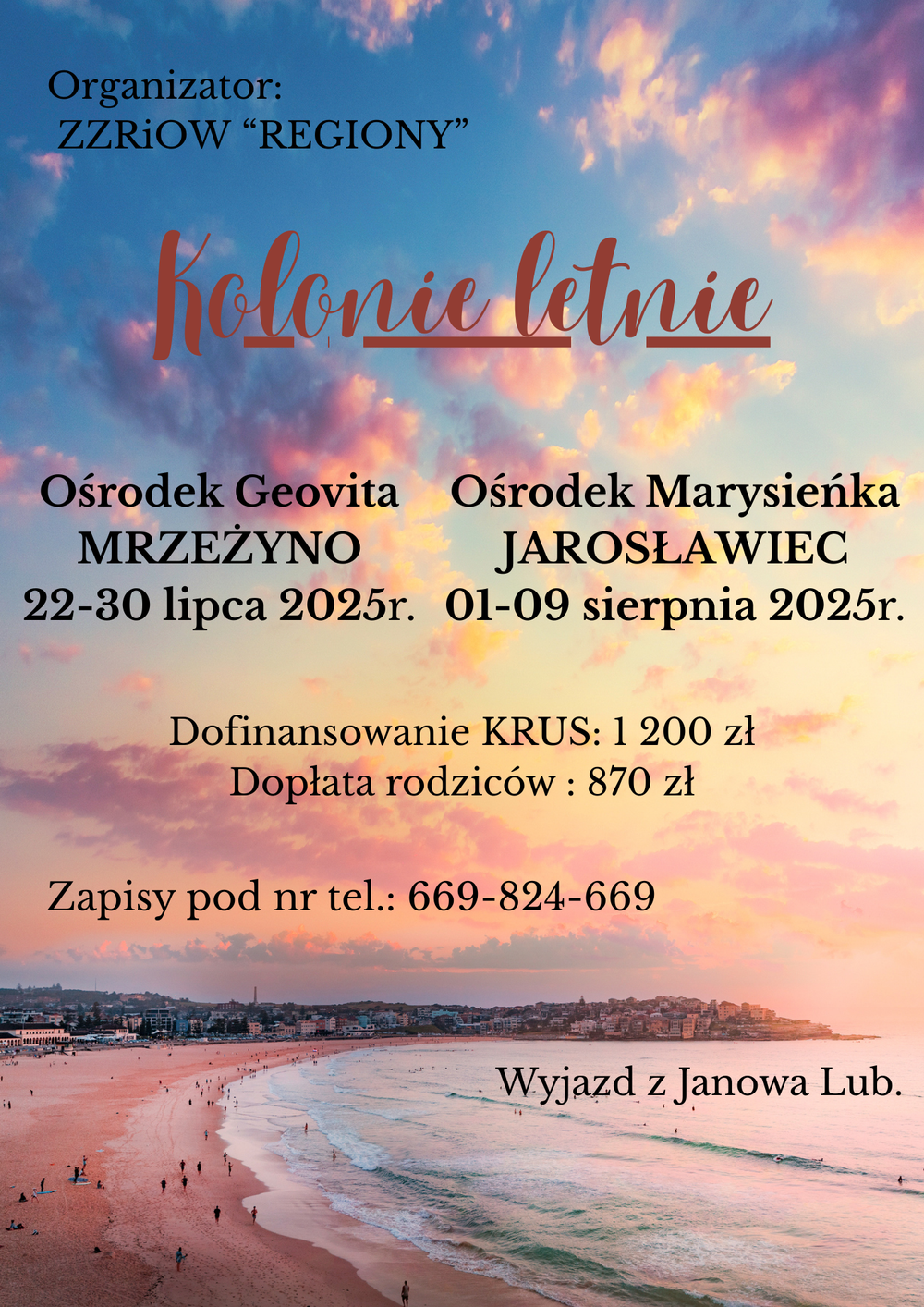 kolonie lato 2025
